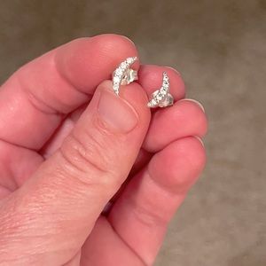 Pandora Crescent Moon Earrings